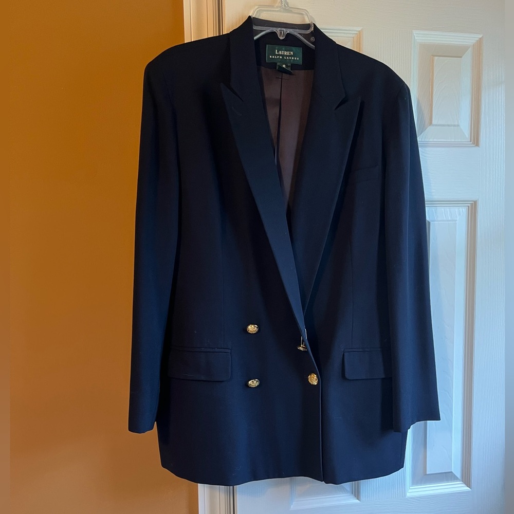 Lauren Ralph Lauren Women’s navy Double-Breasted Blazer